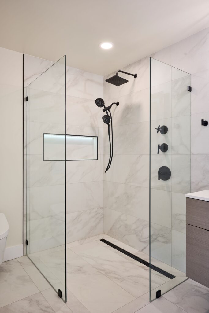 curbless walk-in showers