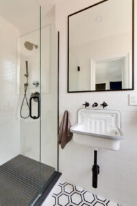 bathroom planning and layout project in West Los Angeles