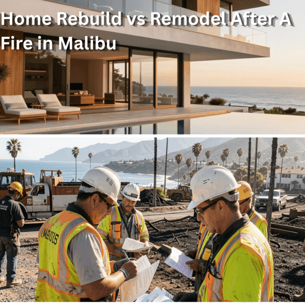 Home Rebuild vs Remodel After a Fire in Malibu
