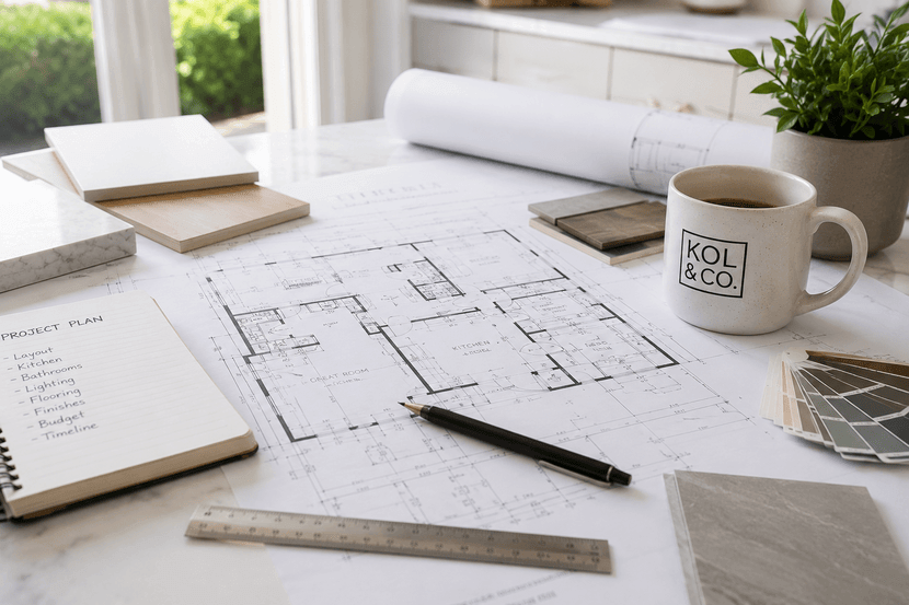 home remodeling planning & design concept